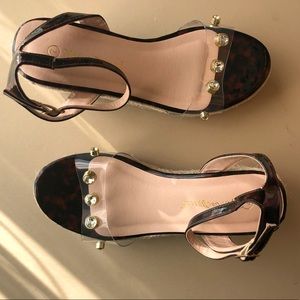 Nature Breeze sandals size 7, 3”” heel